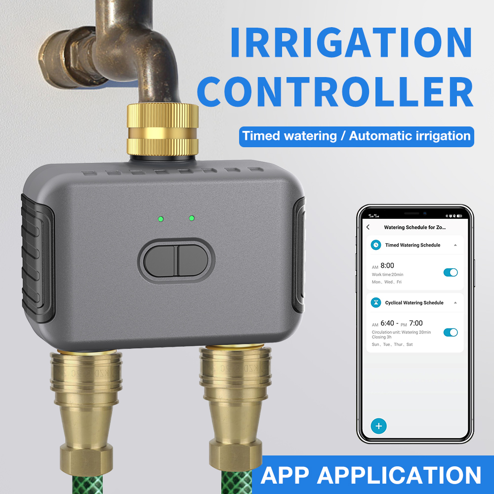 Smart Garden Technology - Tuya 2 Zone Watering Timer Garden