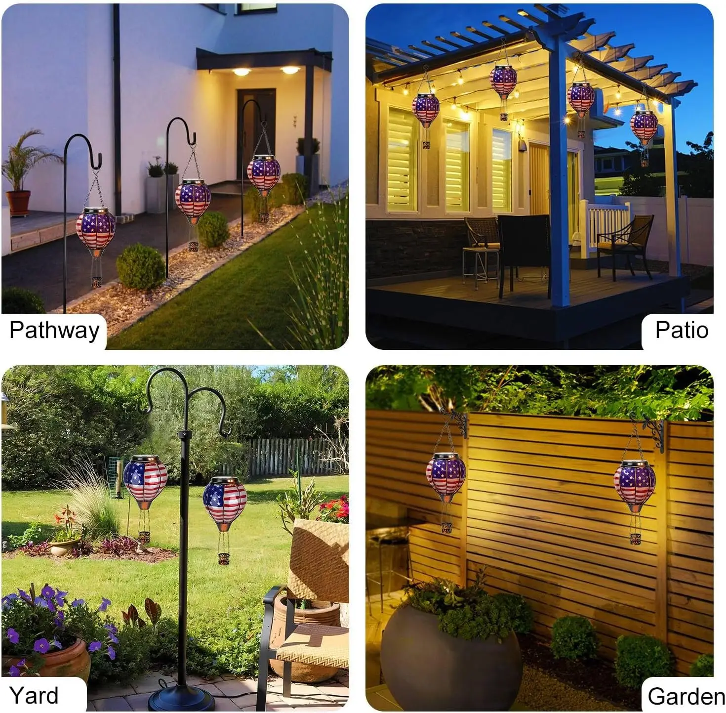 Hot Air Balloon Solar Lantern  - đánh giá và giá Smart Garden Balloon
