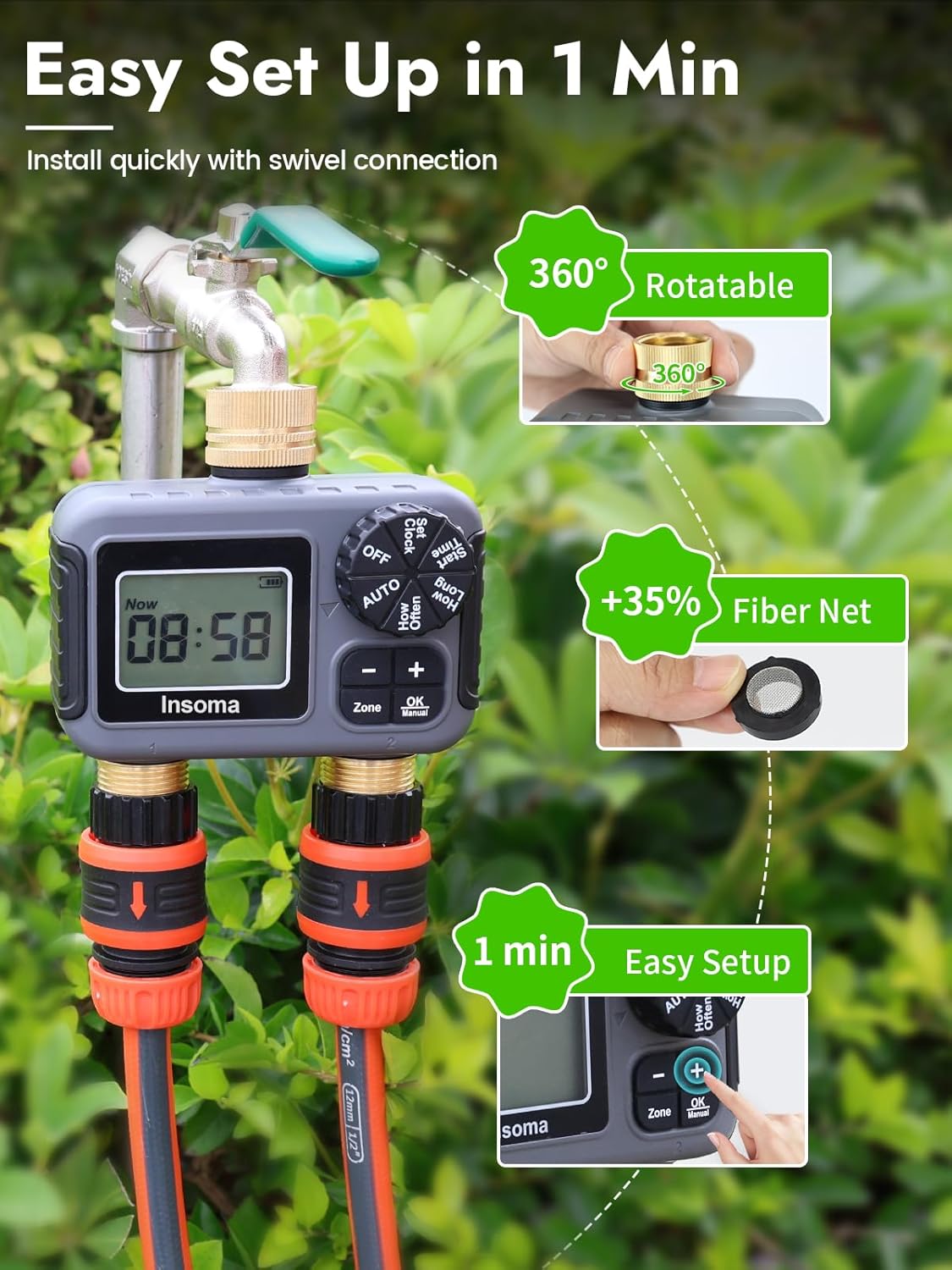 Insoma Smart Irrigation Wateri - đánh giá và giá Smart Garden Refill