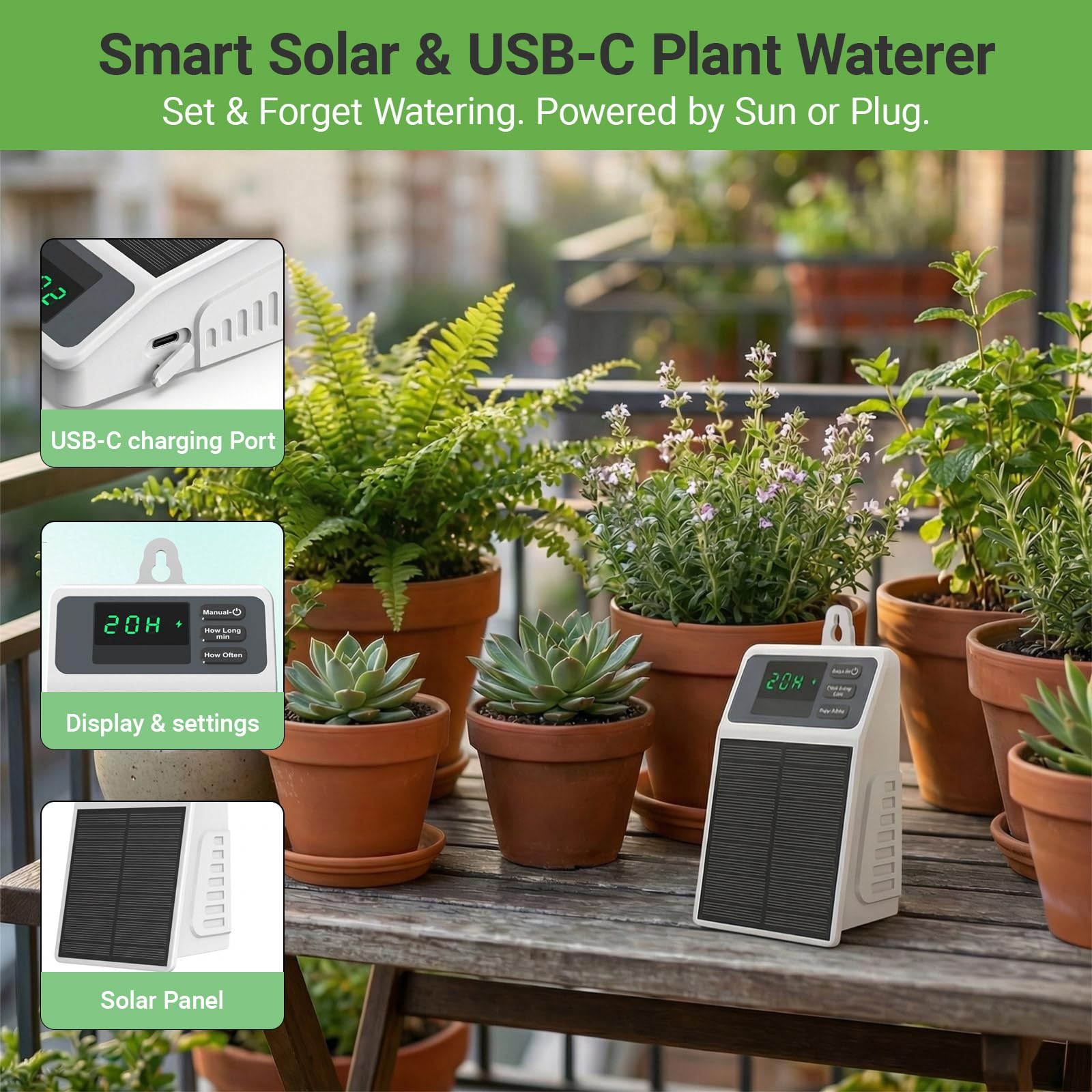 Upgraded Solar Drip Irrigation - đánh giá và giá Smart Garden Technology