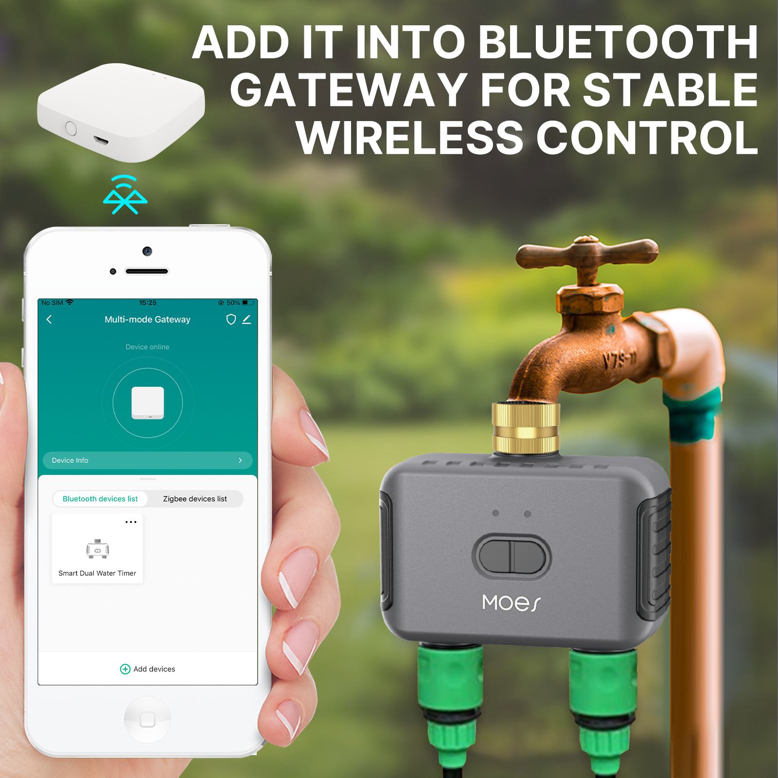 MOES Bluetooth Smart 2-Way Wat - đánh giá và giá Smart Garden Refill