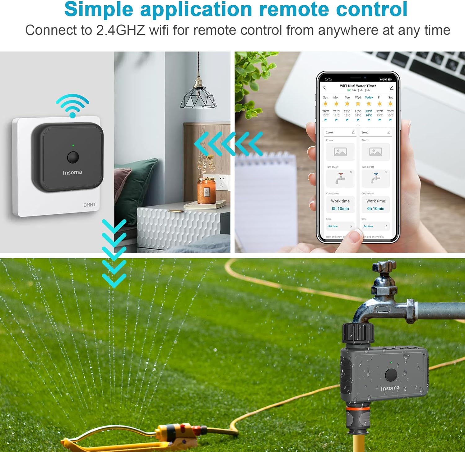 Insoma Wifi Automatic Sprinkle - đánh giá và giá Smart Garden Refill