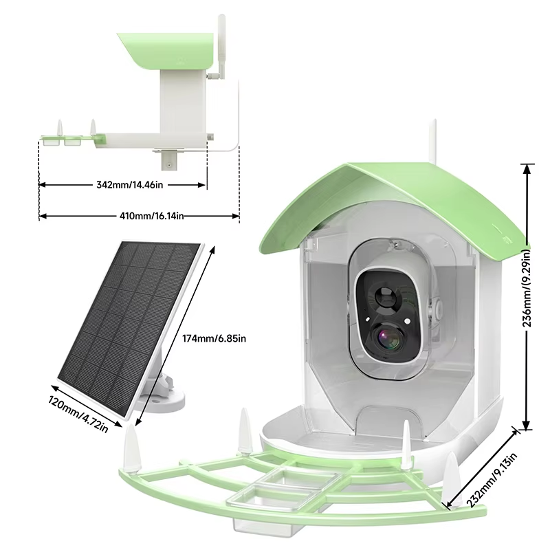 AI Bird Recognition Waterproof - đánh giá và giá Smart Bird Feeder Camera