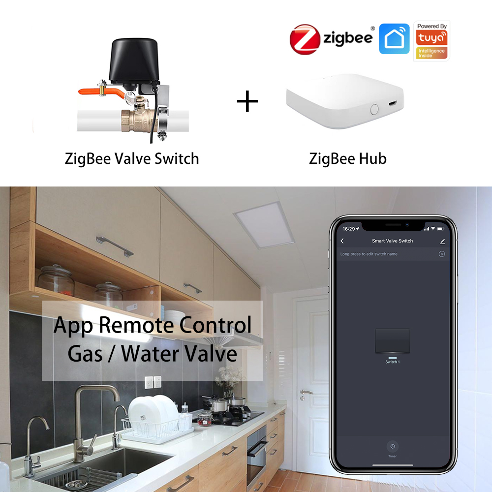 ZigBee Water/Gas Valve Remote  - đánh giá và giá Smart Garden System