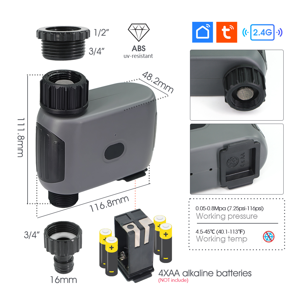 Tuya Smart Wifi Irrigation Tim - đánh giá và giá Smart Garden Refill