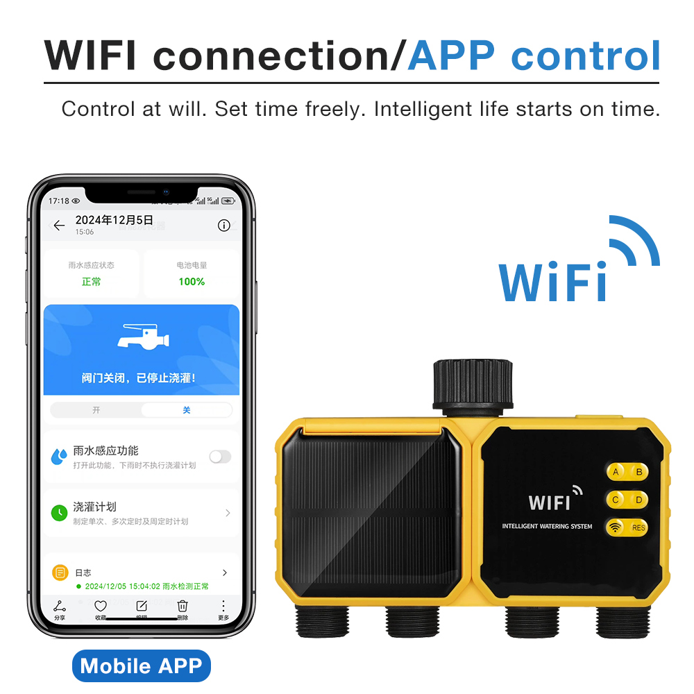 WiFi Solar Irrigation Timer 1/ - đánh giá và giá Smart Garden Refill
