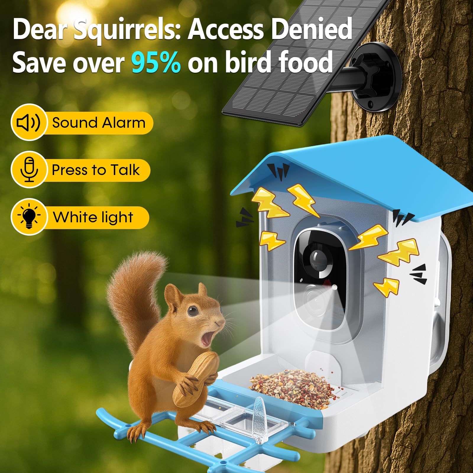 Smart Bird Feeder Camera 2K Li - đánh giá và giá Smart Bird Feeder Camera