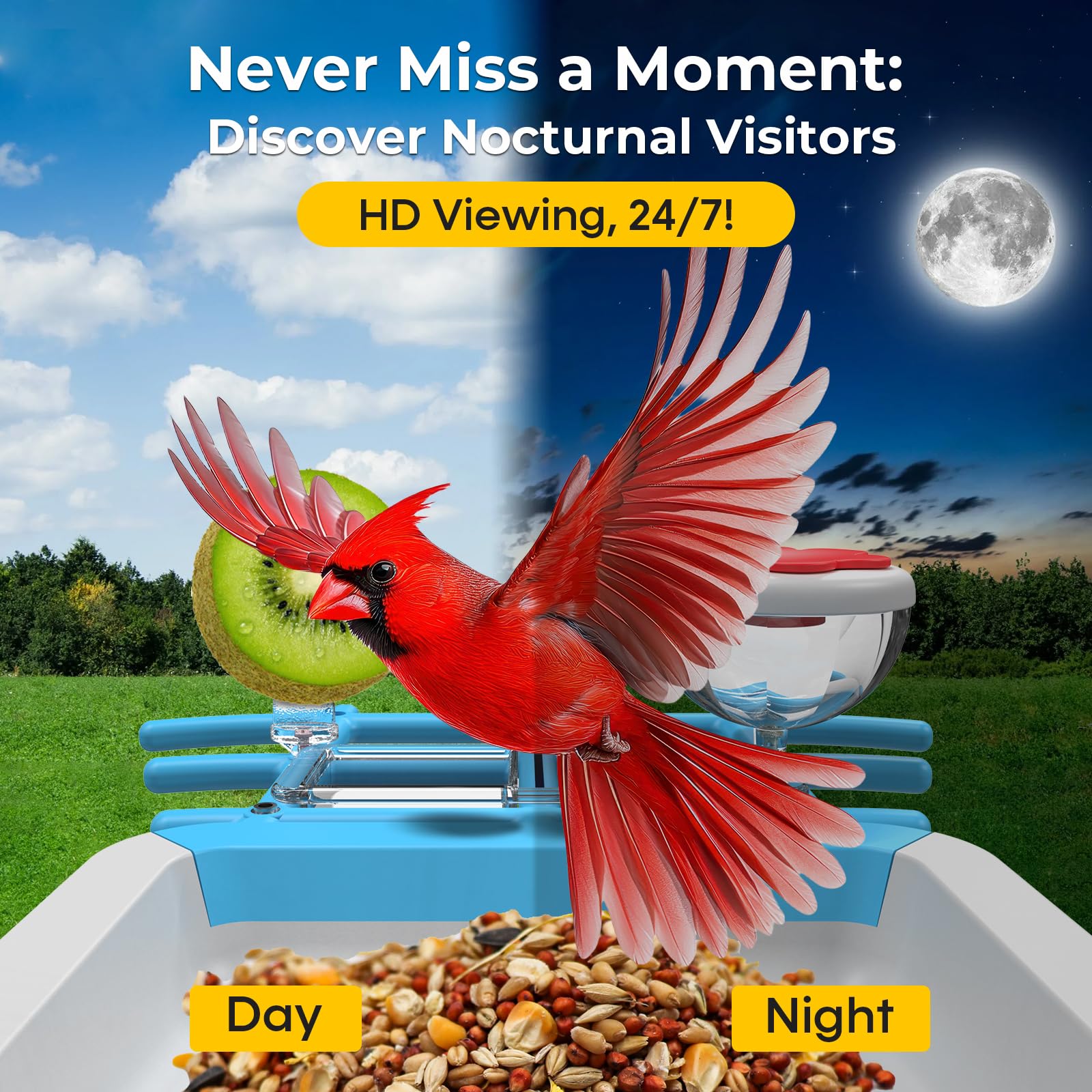 Smart Bird Feeder Camera 2K Li - đánh giá và giá Smart Bird Feeder Camera