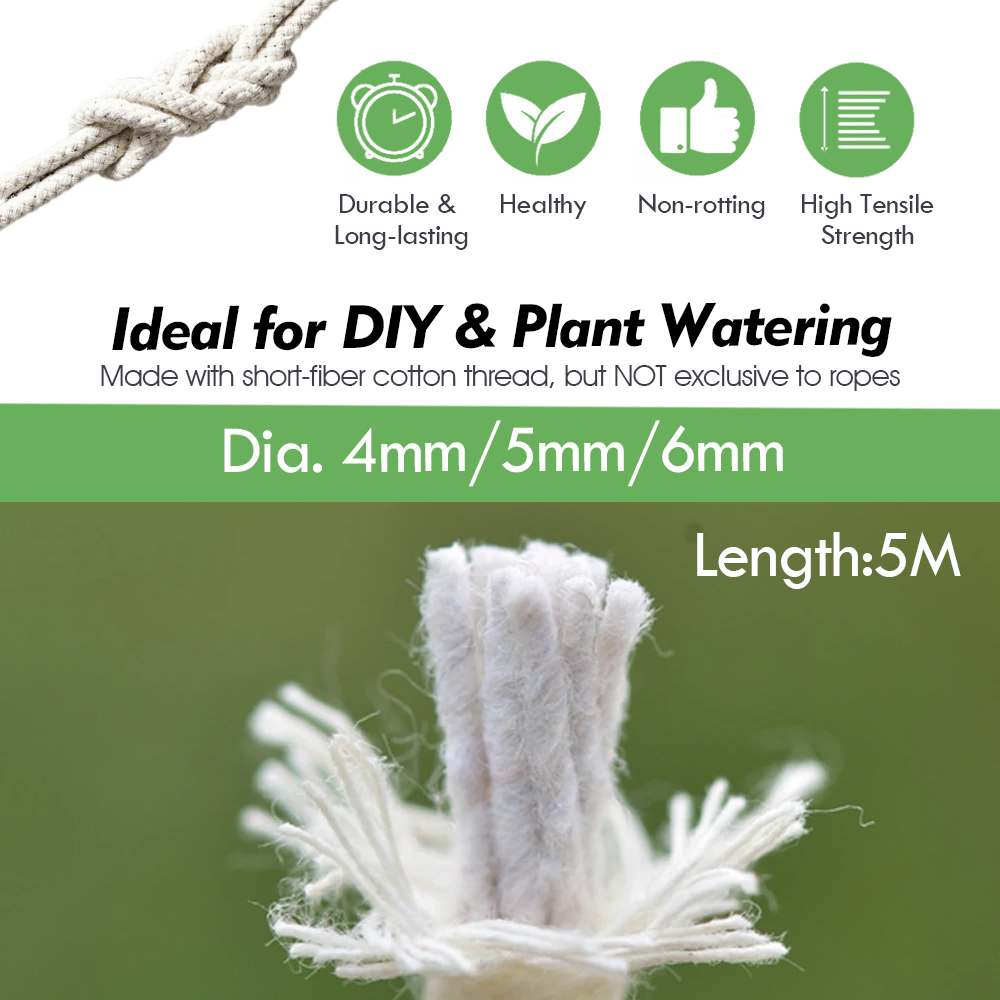 4/5/6mm Self Watering Cotton W - đánh giá và giá Smart Garden Technology